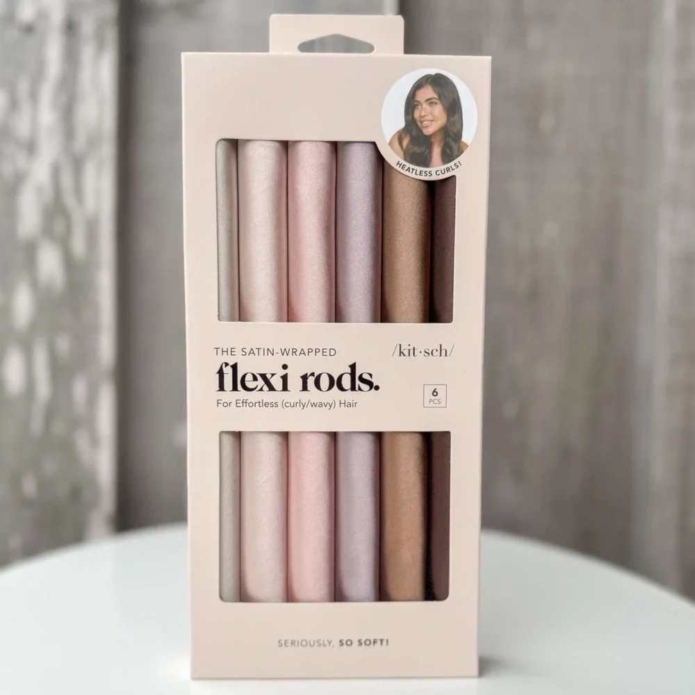 6pc Set Satin Wrapped Flexi Rods